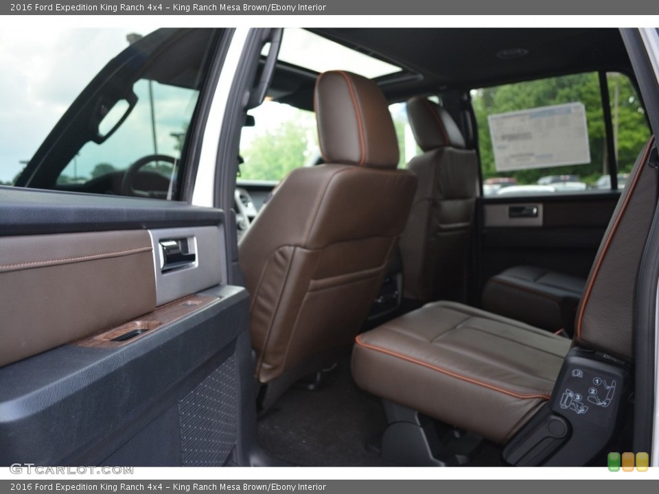 King Ranch Mesa Brown/Ebony Interior Rear Seat for the 2016 Ford Expedition King Ranch 4x4 #113423549