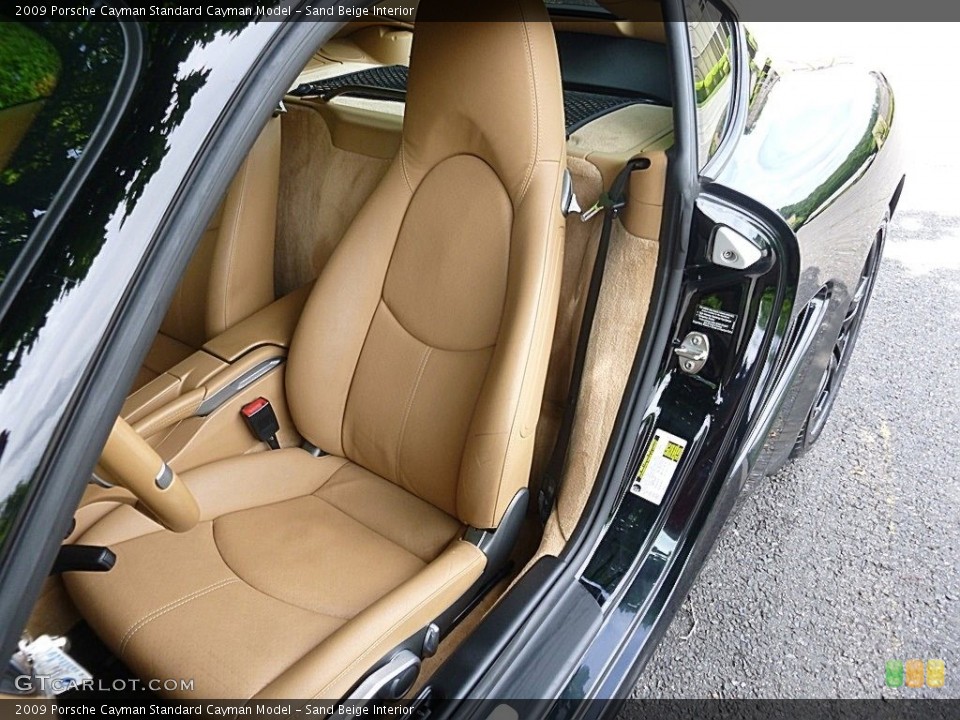 Sand Beige Interior Front Seat for the 2009 Porsche Cayman  #113427665