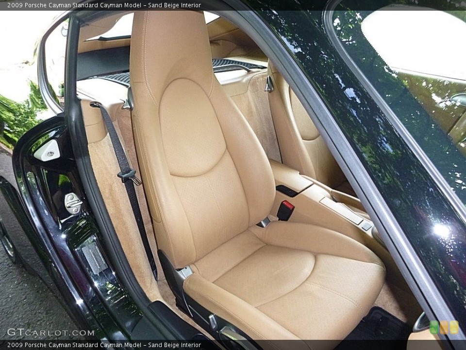 Sand Beige Interior Front Seat for the 2009 Porsche Cayman  #113427773
