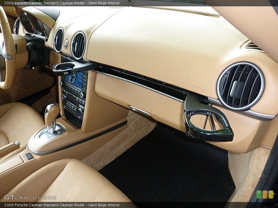 Sand Beige Interior Dashboard for the 2009 Porsche Cayman  #113427815