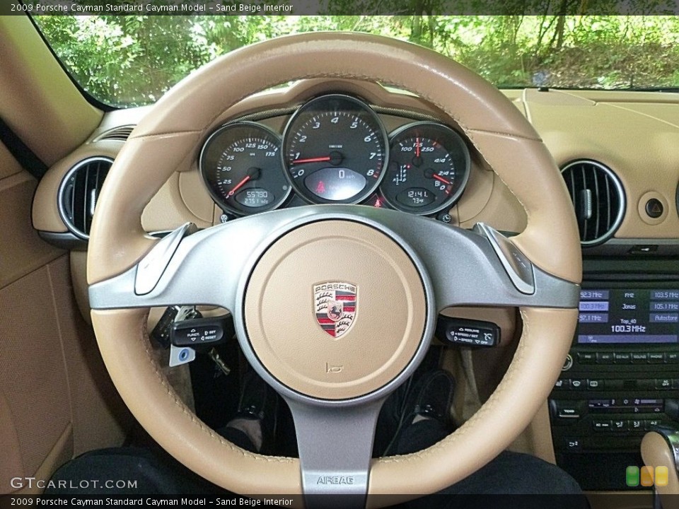 Sand Beige Interior Steering Wheel for the 2009 Porsche Cayman  #113427833