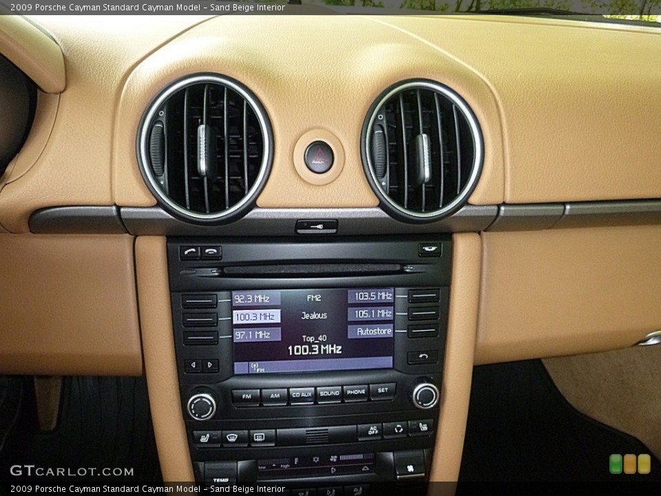 Sand Beige Interior Controls for the 2009 Porsche Cayman  #113427878