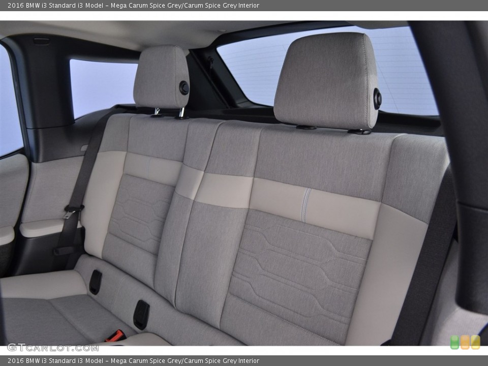 Mega Carum Spice Grey/Carum Spice Grey Interior Rear Seat for the 2016 BMW i3  #113428811