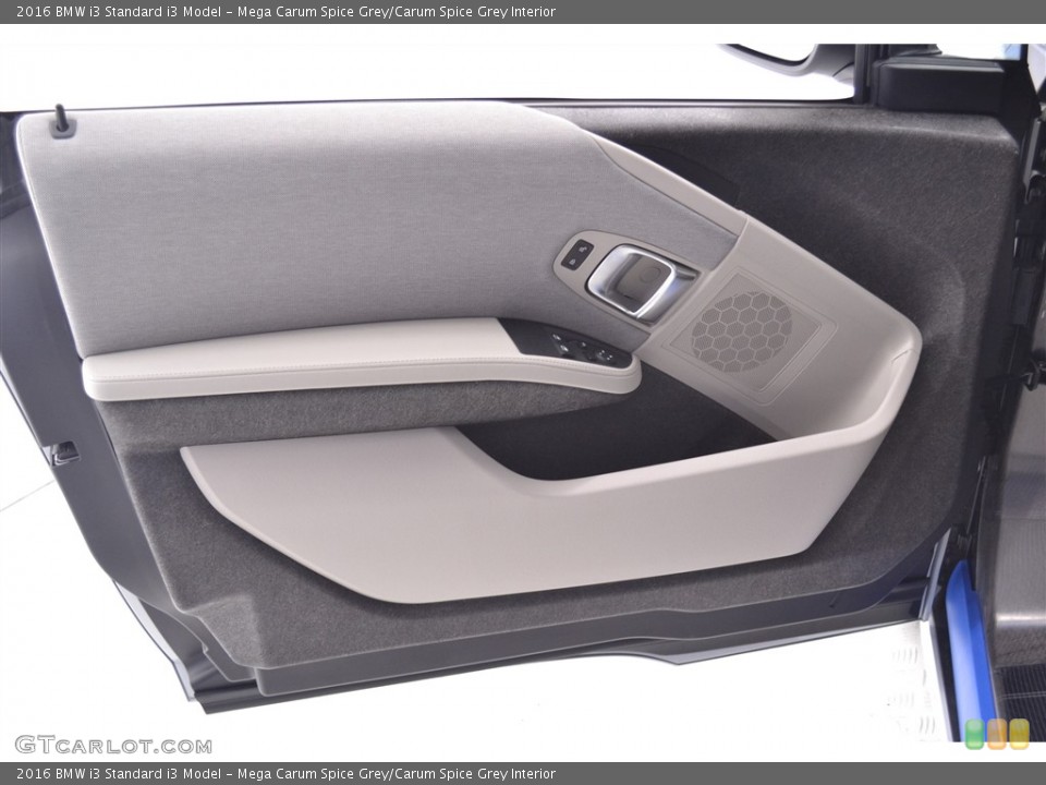 Mega Carum Spice Grey/Carum Spice Grey Interior Door Panel for the 2016 BMW i3  #113428859
