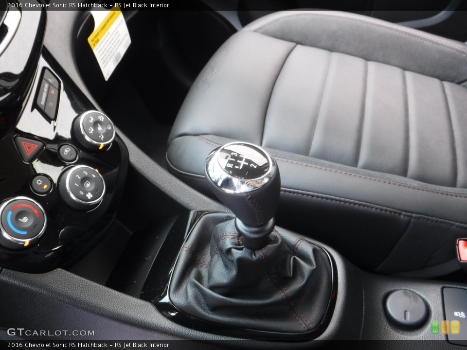 RS Jet Black Interior Transmission for the 2016 Chevrolet Sonic RS Hatchback #113442317