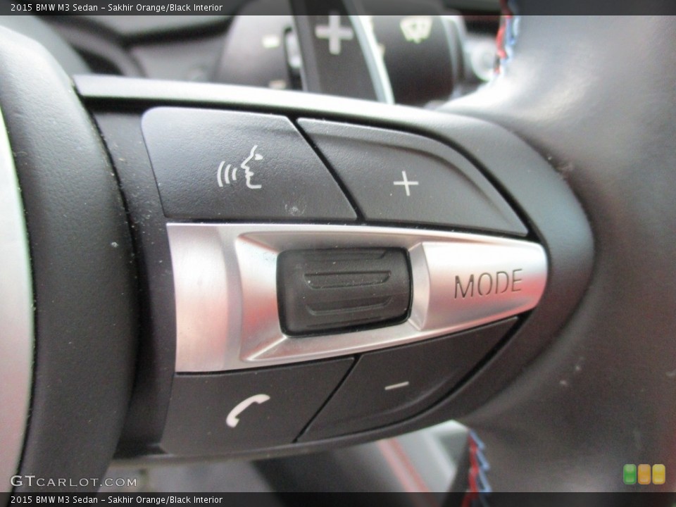 Sakhir Orange/Black Interior Controls for the 2015 BMW M3 Sedan #113457294