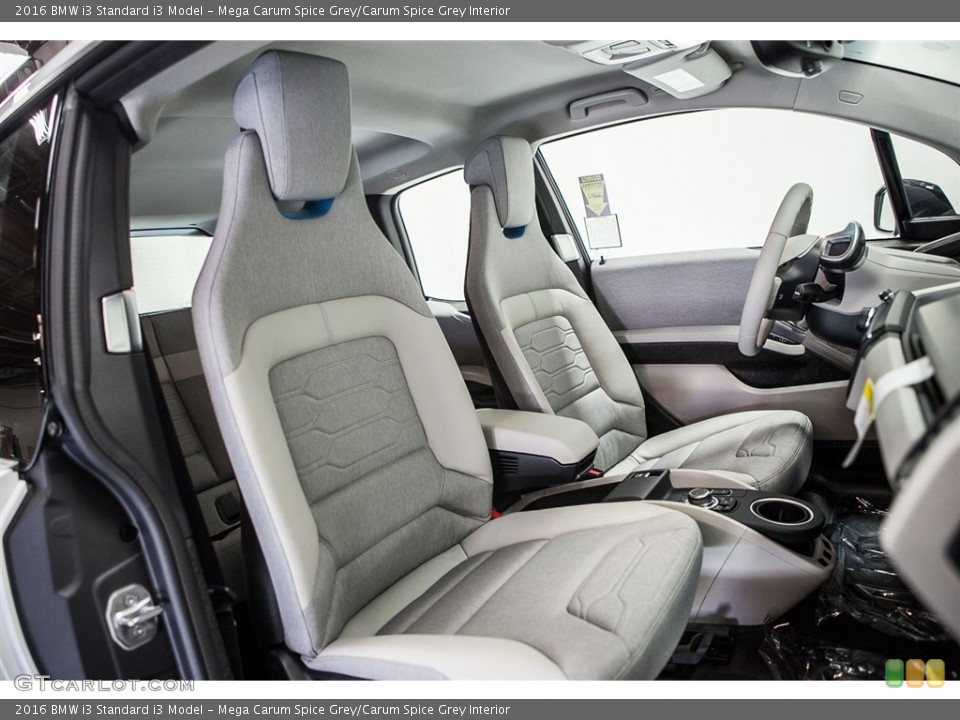 Mega Carum Spice Grey/Carum Spice Grey Interior Front Seat for the 2016 BMW i3  #113478780