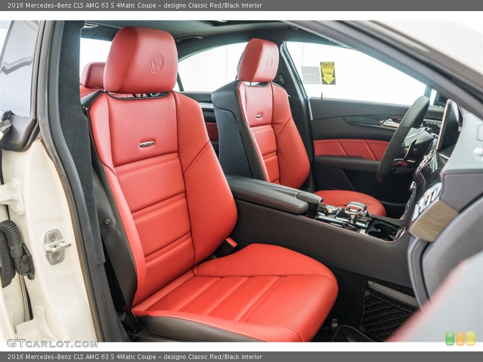 designo Classic Red/Black 2016 Mercedes-Benz CLS Interiors