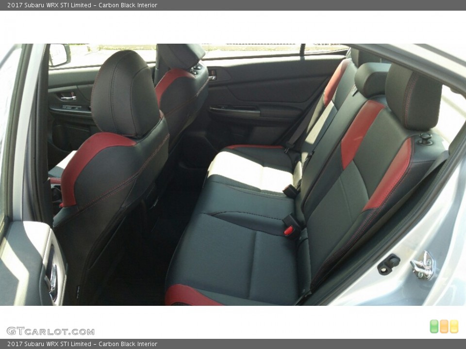 Carbon Black Interior Rear Seat for the 2017 Subaru WRX STI Limited #113531308