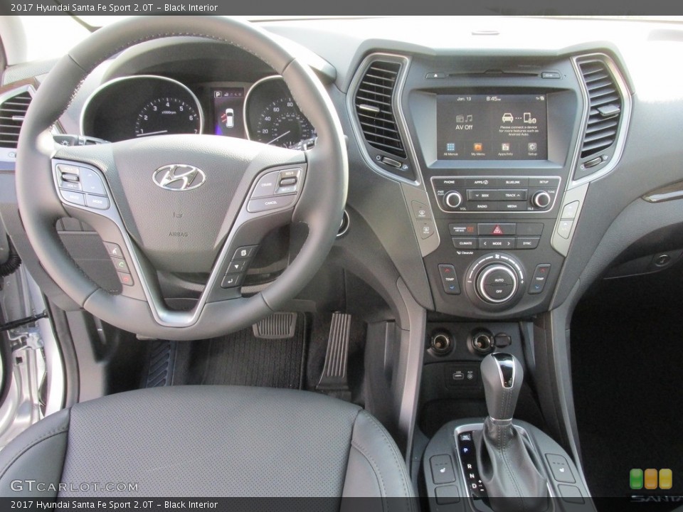 Black Interior Controls for the 2017 Hyundai Santa Fe Sport 2.0T #113541586