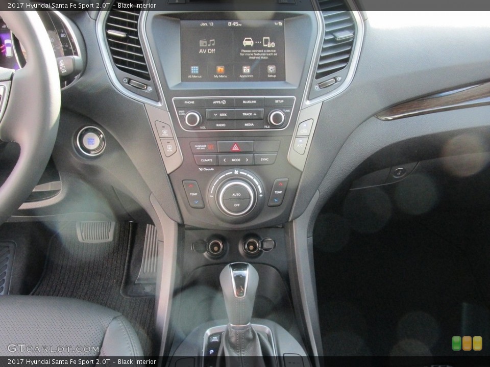 Black Interior Controls for the 2017 Hyundai Santa Fe Sport 2.0T #113541619