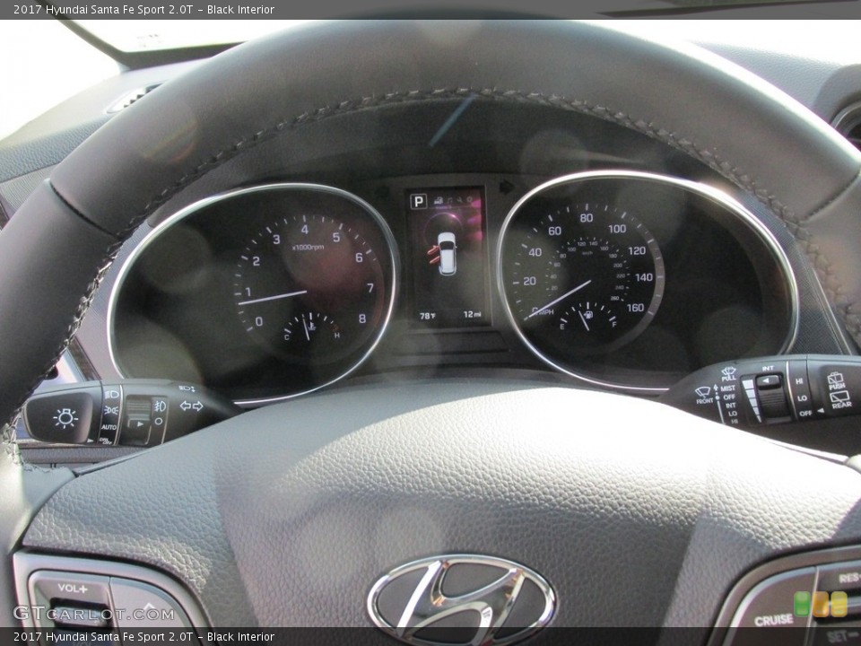Black Interior Gauges for the 2017 Hyundai Santa Fe Sport 2.0T #113541836