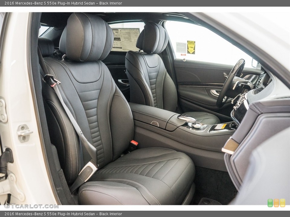 Black Interior Front Seat for the 2016 Mercedes-Benz S 550e Plug-In Hybrid Sedan #113551432