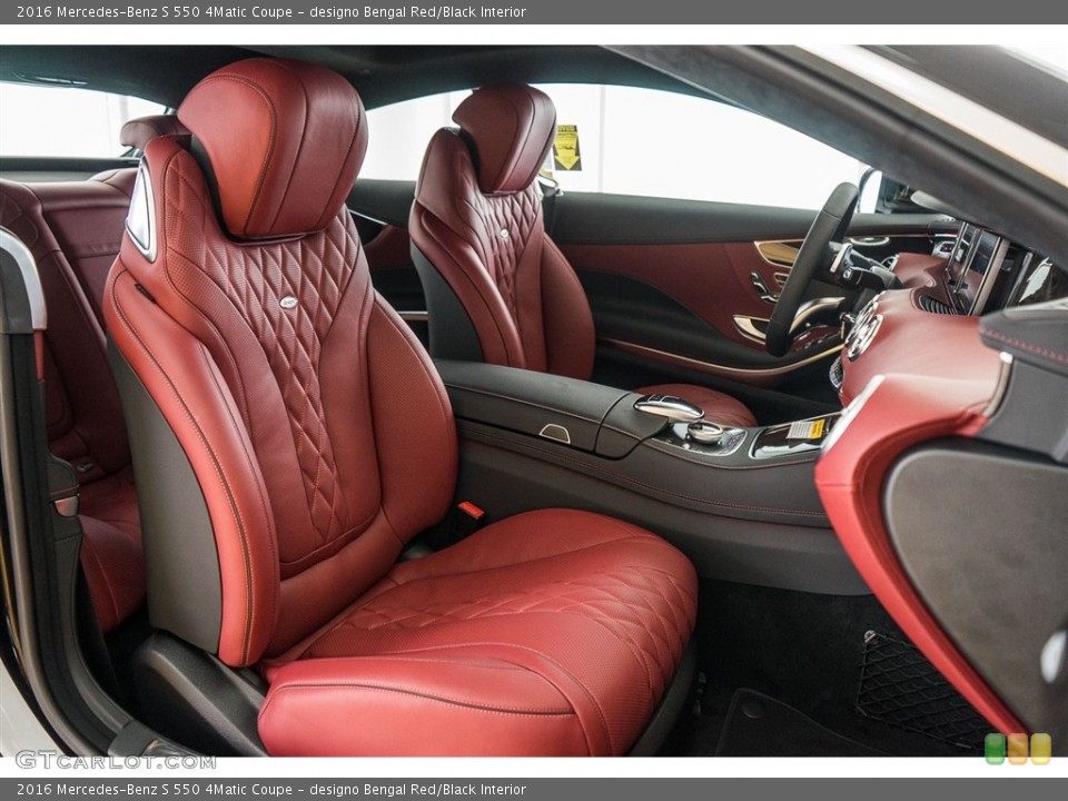 designo Bengal Red/Black Interior Photo for the 2016 Mercedes-Benz S 550 4Matic Coupe #113553427