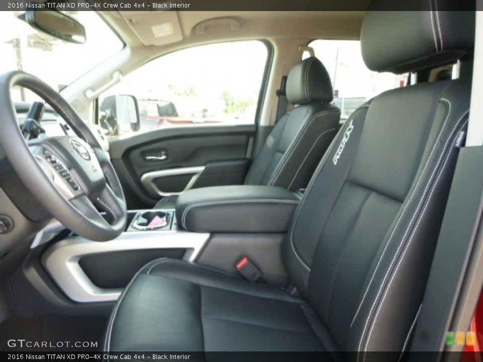 Black 2016 Nissan TITAN XD Interiors