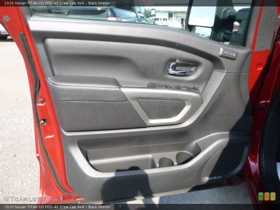 Black Interior Door Panel for the 2016 Nissan TITAN XD PRO-4X Crew Cab 4x4 #113559175