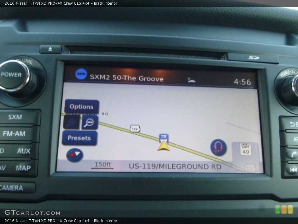 Black Interior Navigation for the 2016 Nissan TITAN XD PRO-4X Crew Cab 4x4 #113559199