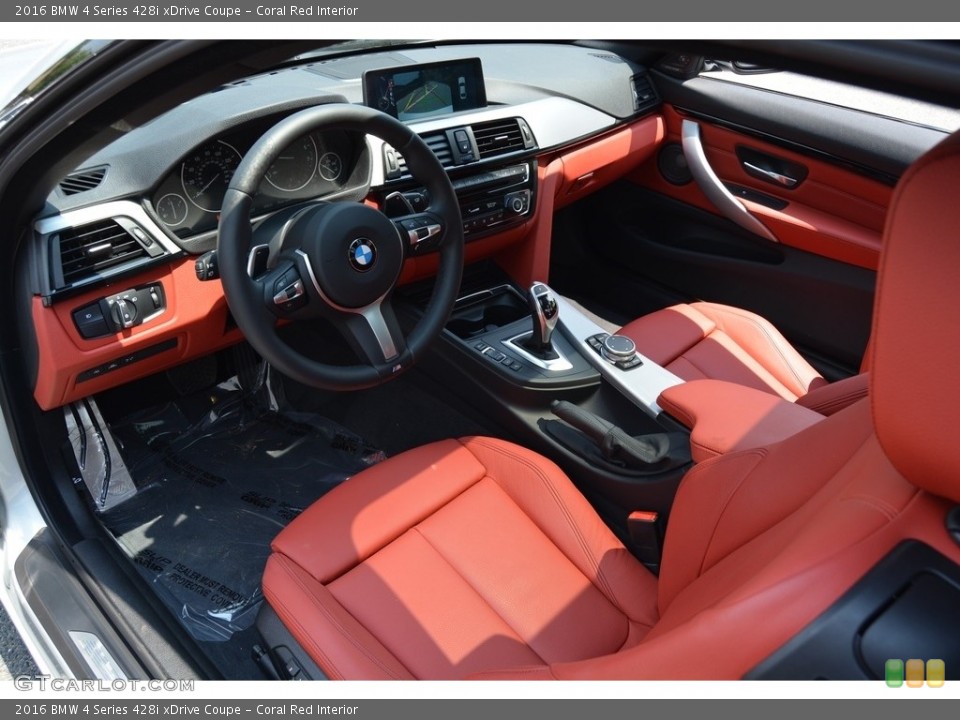 Coral Red Interior Photo for the 2016 BMW 4 Series 428i xDrive Coupe #113569183