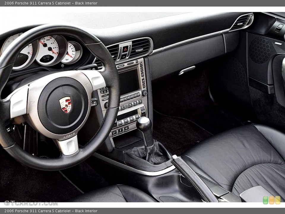 Black Interior Dashboard for the 2006 Porsche 911 Carrera S Cabriolet #113591320