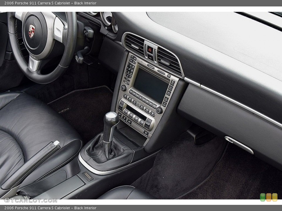 Black Interior Controls for the 2006 Porsche 911 Carrera S Cabriolet #113591785
