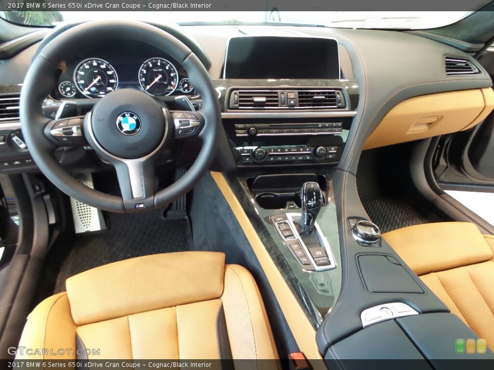 Cognac/Black Interior Prime Interior for the 2017 BMW 6 Series 650i xDrive Gran Coupe #113591965