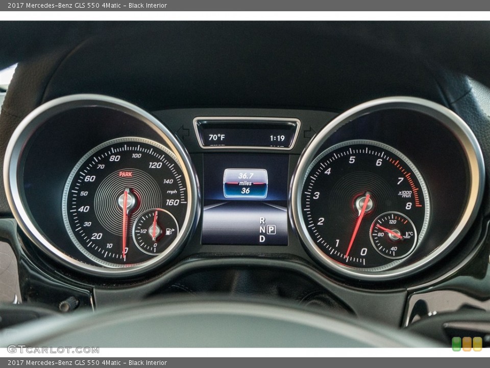 Black Interior Gauges for the 2017 Mercedes-Benz GLS 550 4Matic #113592082