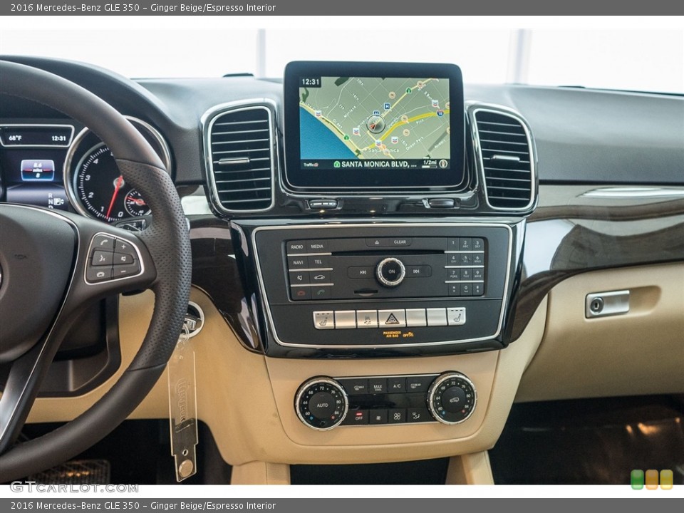 Ginger Beige/Espresso Interior Dashboard for the 2016 Mercedes-Benz GLE 350 #113593009