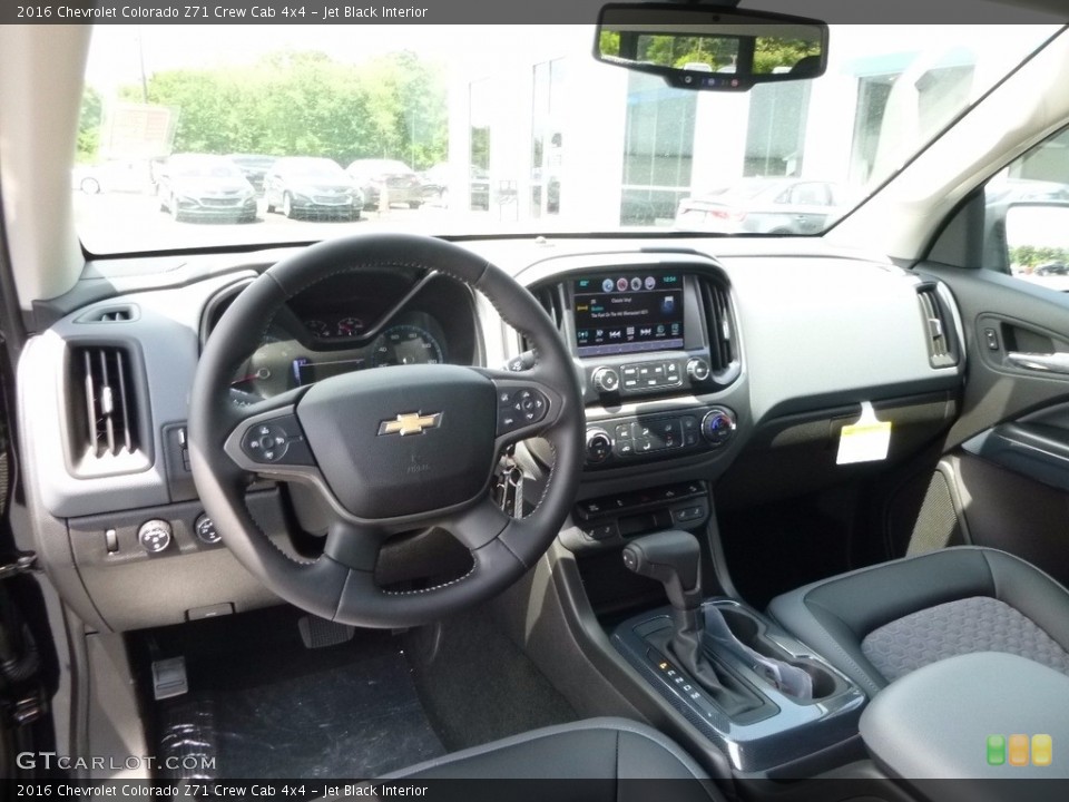 Jet Black Interior Photo for the 2016 Chevrolet Colorado Z71 Crew Cab 4x4 #113625006
