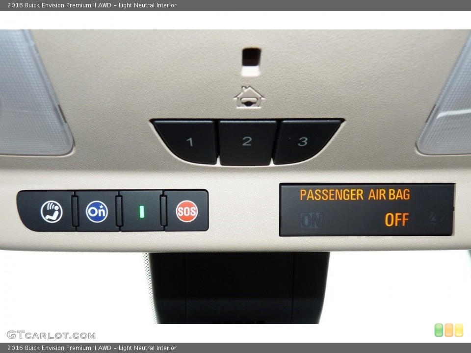 Light Neutral Interior Controls for the 2016 Buick Envision Premium II AWD #113631456