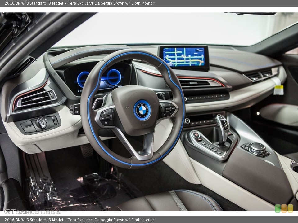 Tera Exclusive Dalbergia Brown w/ Cloth 2016 BMW i8 Interiors