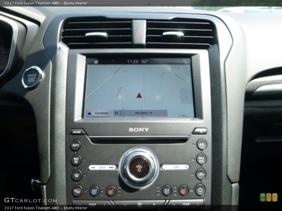 Ebony Interior Controls for the 2017 Ford Fusion Titanium AWD #113667698