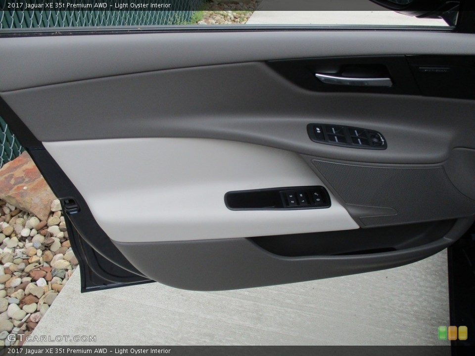 Light Oyster Interior Door Panel for the 2017 Jaguar XE 35t Premium AWD #113718100