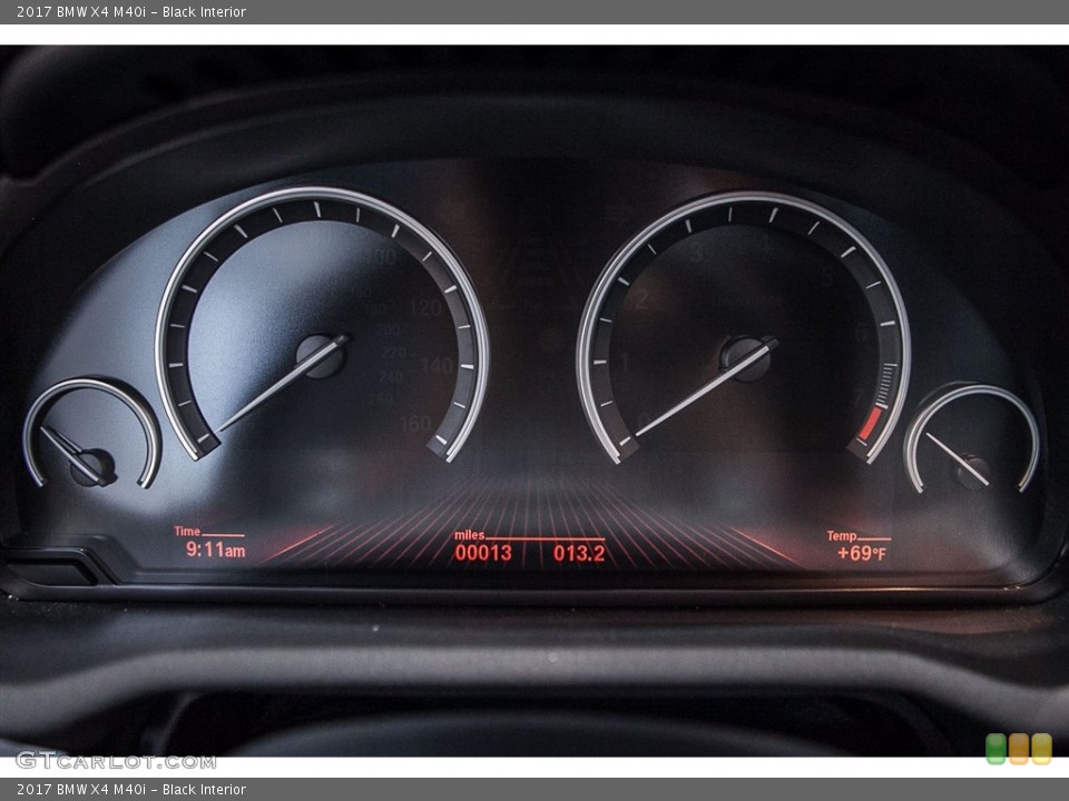Black Interior Gauges for the 2017 BMW X4 M40i #113736583