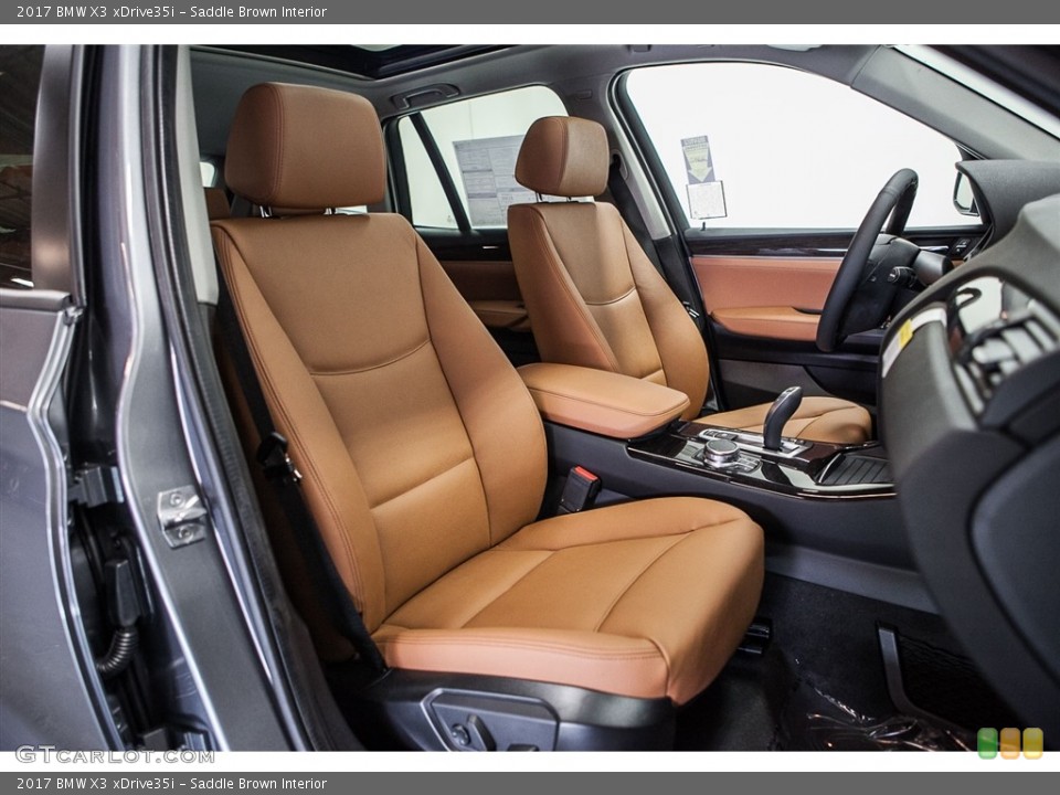 Saddle Brown 2017 BMW X3 Interiors