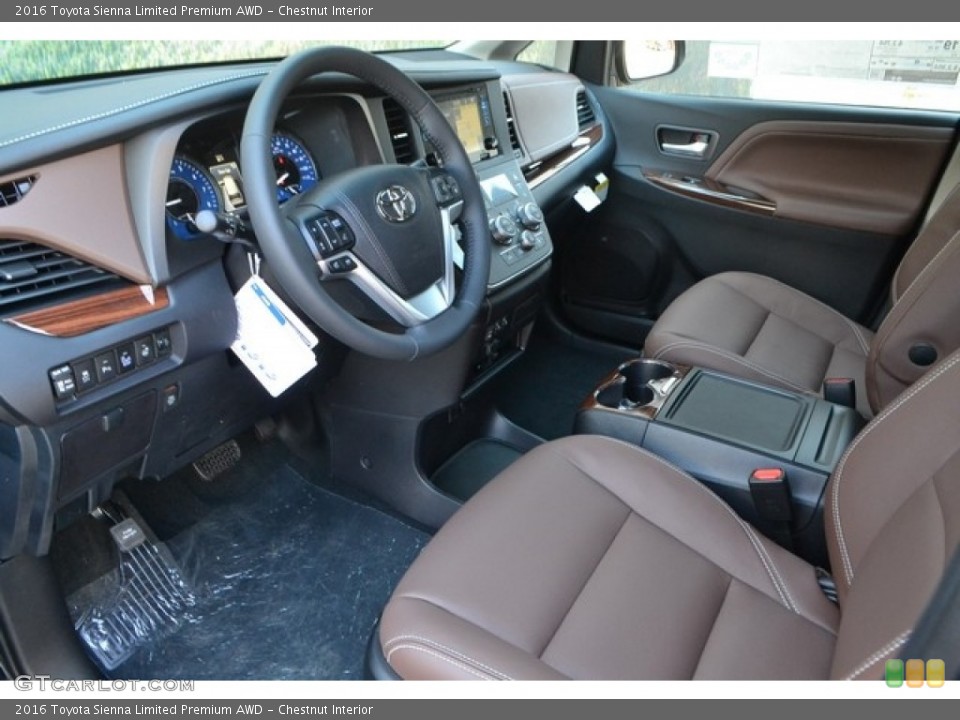 Chestnut Interior Photo for the 2016 Toyota Sienna Limited Premium AWD #113770832