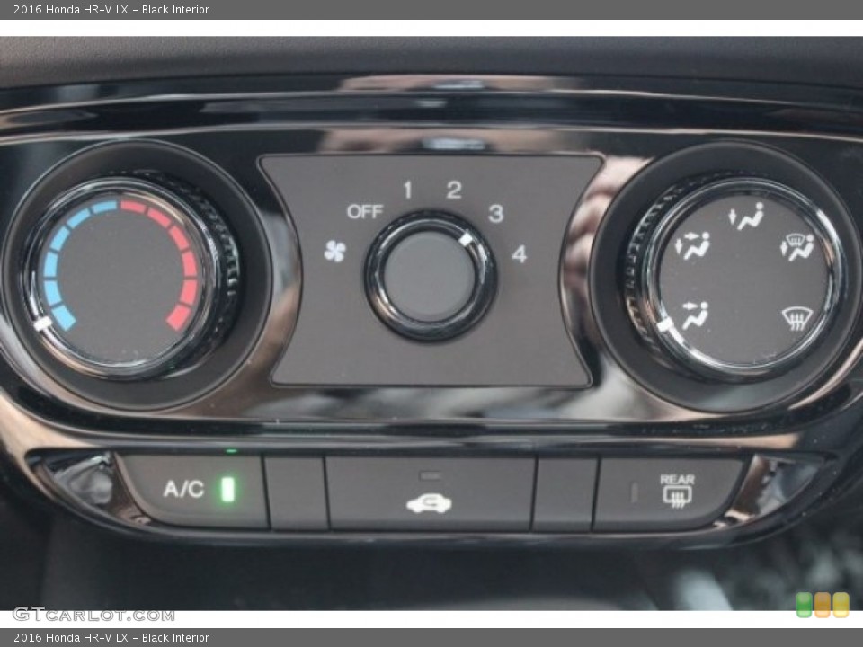 Black Interior Controls for the 2016 Honda HR-V LX #113774291