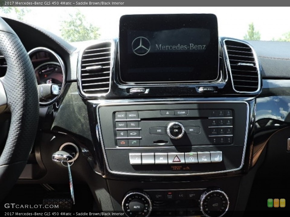 Saddle Brown/Black Interior Controls for the 2017 Mercedes-Benz GLS 450 4Matic #113775281