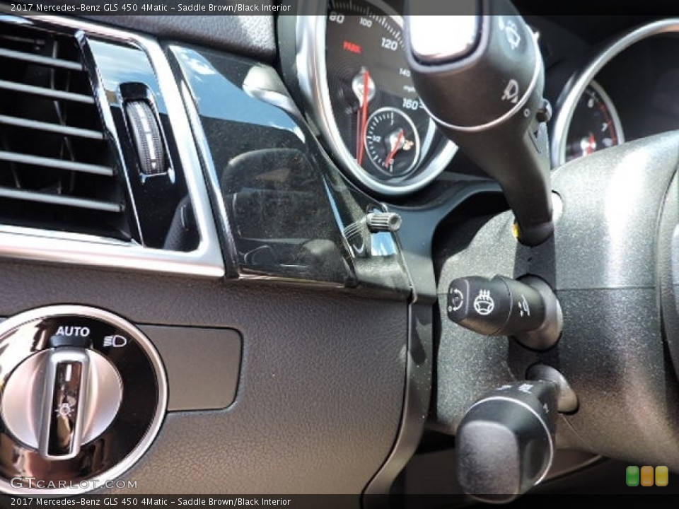 Saddle Brown/Black Interior Controls for the 2017 Mercedes-Benz GLS 450 4Matic #113775359