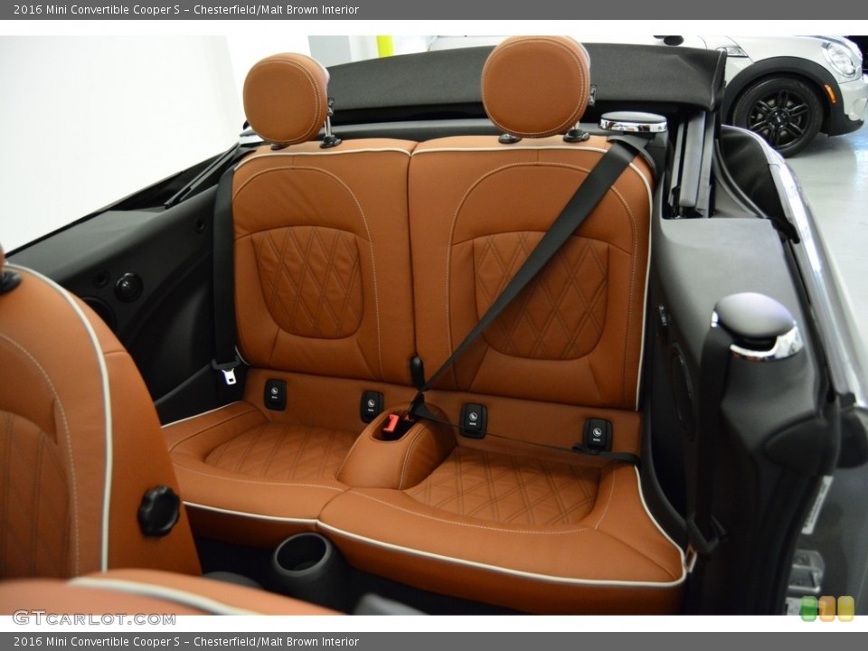 Chesterfield/Malt Brown Interior Rear Seat for the 2016 Mini Convertible Cooper S #113791031