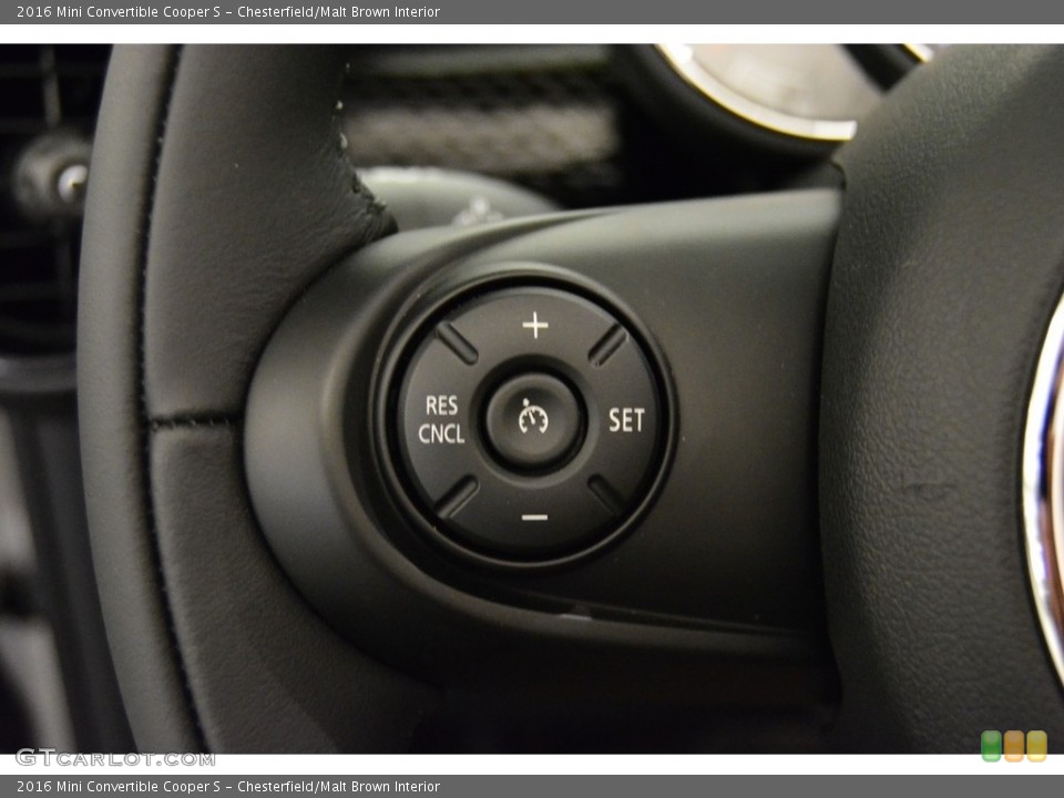 Chesterfield/Malt Brown Interior Controls for the 2016 Mini Convertible Cooper S #113791130