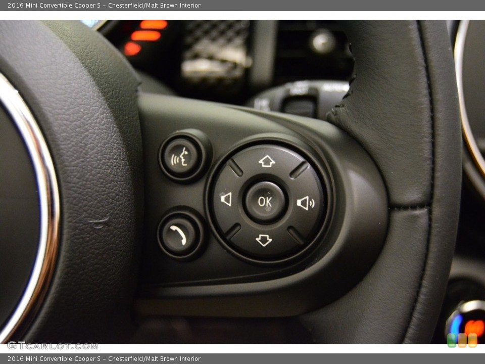 Chesterfield/Malt Brown Interior Controls for the 2016 Mini Convertible Cooper S #113791154