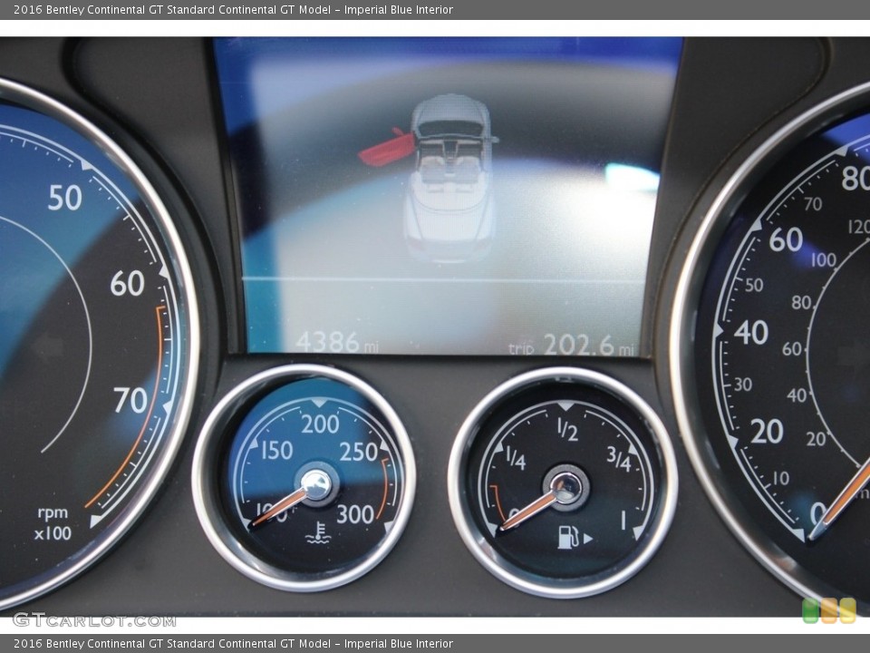 Imperial Blue Interior Gauges for the 2016 Bentley Continental GT  #113792801