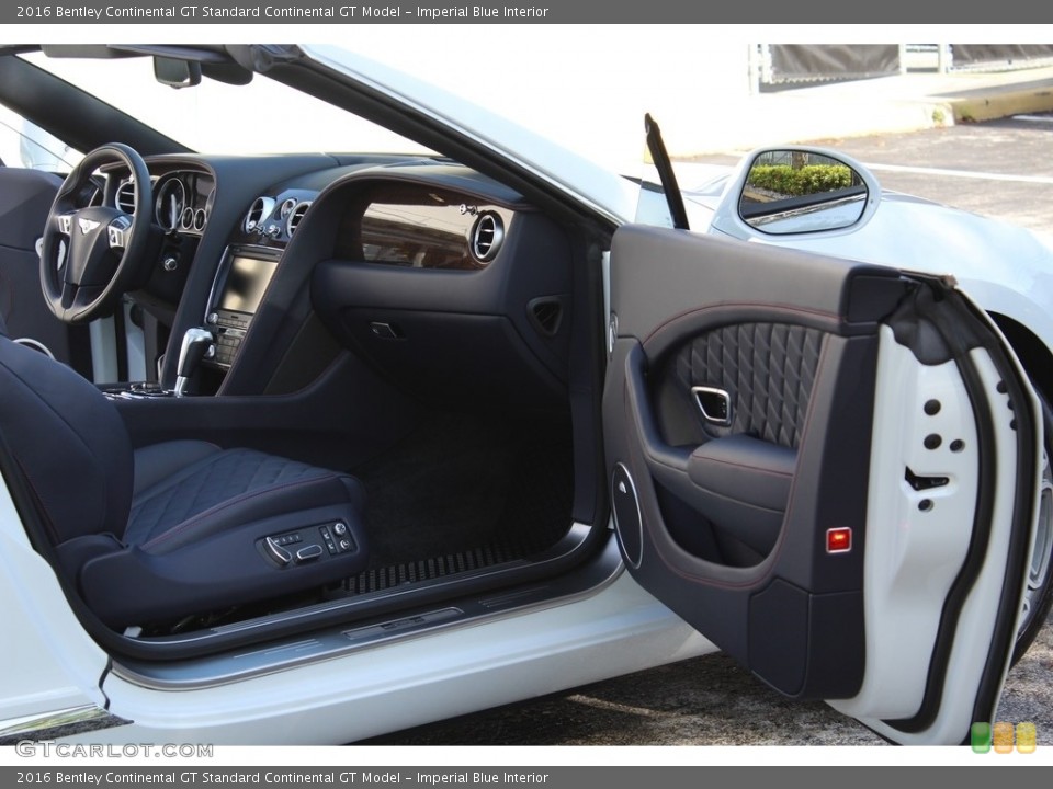 Imperial Blue 2016 Bentley Continental GT Interiors