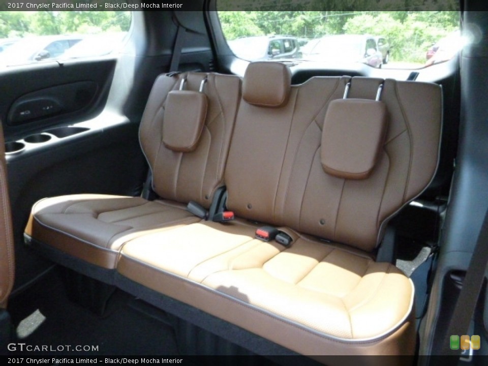 Black/Deep Mocha Interior Rear Seat for the 2017 Chrysler Pacifica Limited #113832646