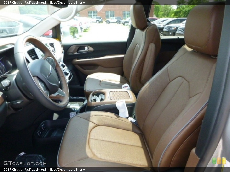 Black/Deep Mocha Interior Front Seat for the 2017 Chrysler Pacifica Limited #113832817