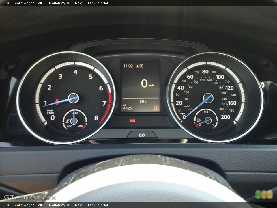 Black Interior Gauges for the 2016 Volkswagen Golf R 4Motion w/DCC. Nav. #113846962