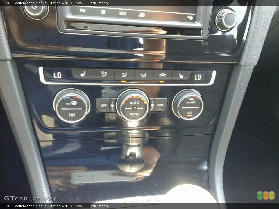 Black Interior Controls for the 2016 Volkswagen Golf R 4Motion w/DCC. Nav. #113846968