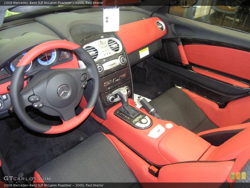300SL Red Interior Prime Interior for the 2009 Mercedes-Benz SLR McLaren Roadster #11385332