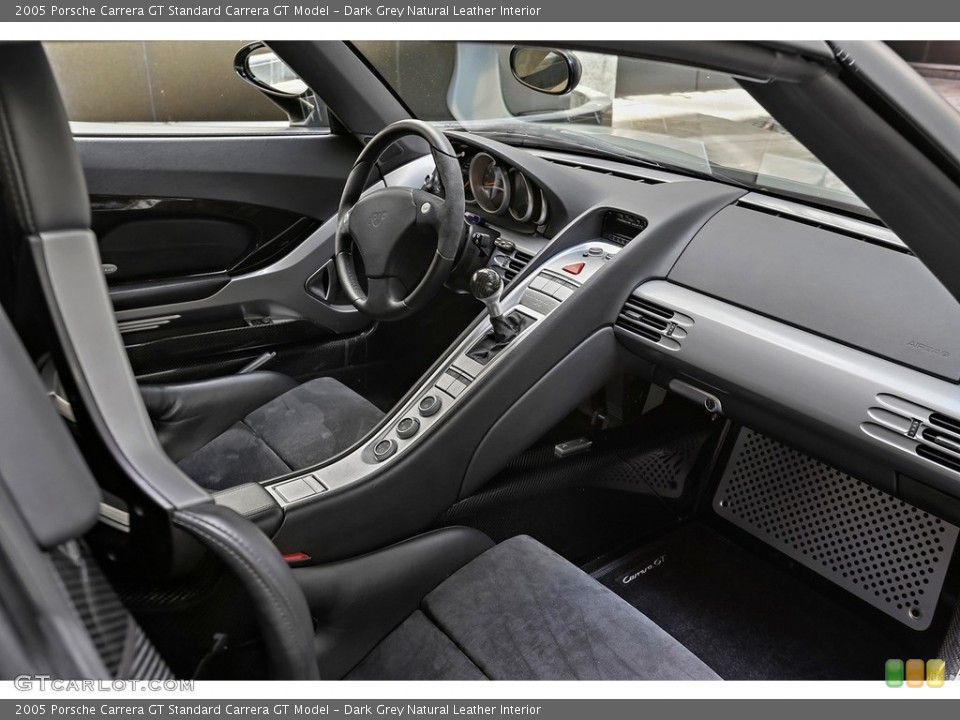 Dark Grey Natural Leather Interior Dashboard for the 2005 Porsche Carrera GT  #113862550