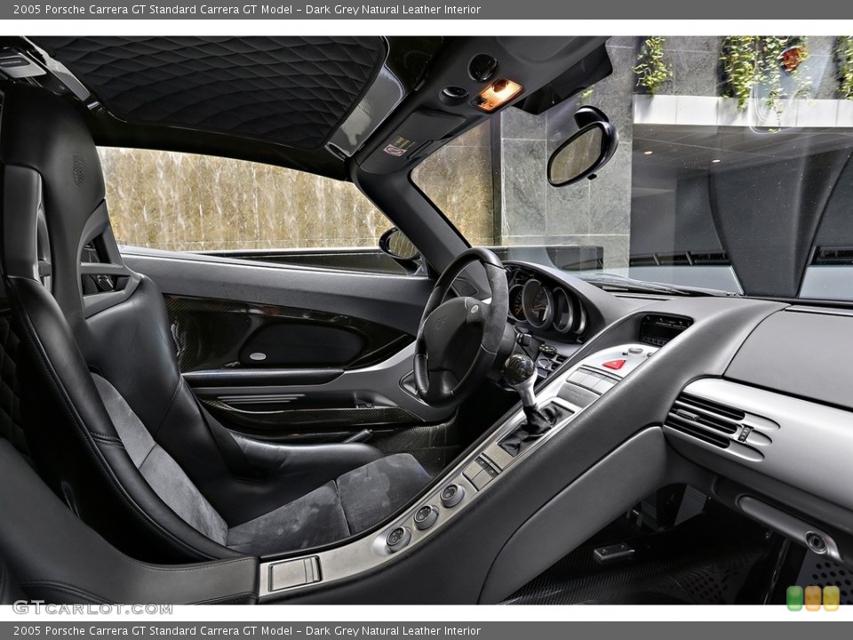 Dark Grey Natural Leather Interior Dashboard for the 2005 Porsche Carrera GT  #113862580